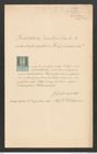 k.k. naturhistorisches Hofmuseum, Intendanzakten 1885-1896 (Hauer), Aktenzahl Z.20/1889, Seite 1